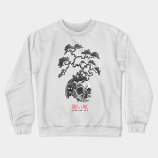 White Skull Bonsai Tree Crewneck Sweatshirt